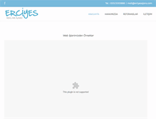 Tablet Screenshot of erciyesajans.com